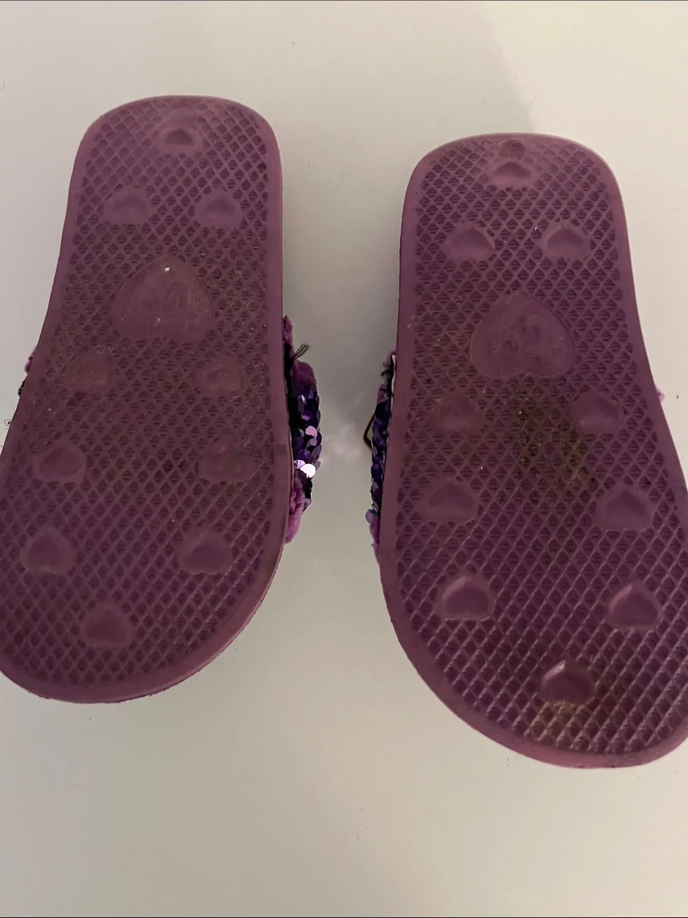 Ty Purple Sequin Owl Slide Slippers